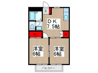 パ-ル・メゾン【1階】の間取り