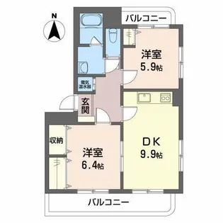 アクロス【2階】の間取り
