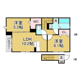 フェーブ千代が丘の間取り