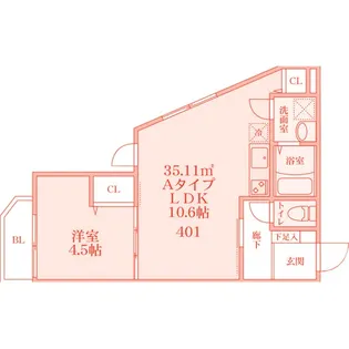taliesin FD【3階】の間取り