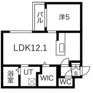 Walpole Park 千歳【2階】の間取り
