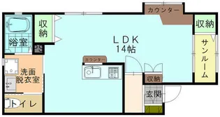 たんぽぽコーポ高松D【2階】の間取り