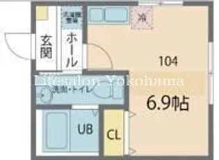 カインドネス港南2号棟【1階】の間取り