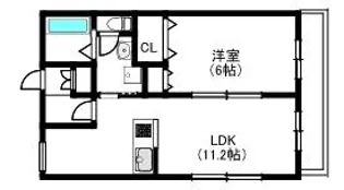 シャルマンハイツ【1階】の間取り