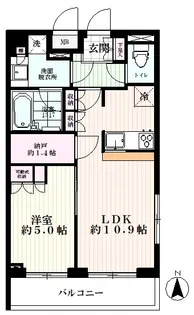岩崎偉丈夫庵【5階】の間取り