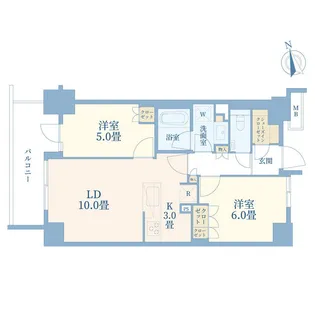アールブラン大森【3階】の間取り