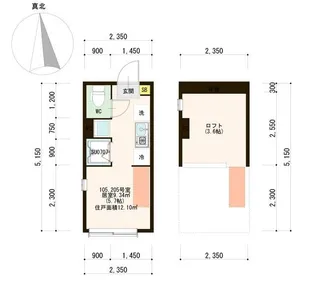 ハーモニーテラス上高田II【2階】の間取り
