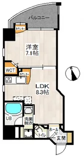 I・Reward天満町(アイリウォード天満町)【7階】の間取り