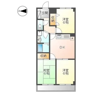 メゾンドクレール【3階】の間取り