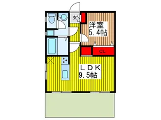 ホワイトパレス【1階】の間取り