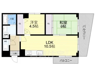 グランフェルティ【4階】の間取り