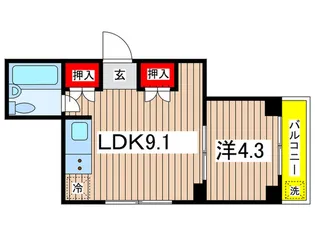 鈴伝ビル【2階】の間取り