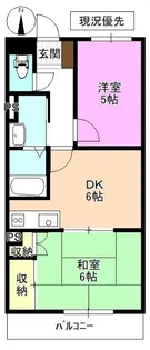 コーポ蓮堀 B棟【2階】の間取り
