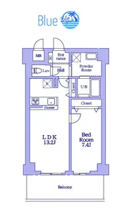 メジリス新羽【2階】の間取り