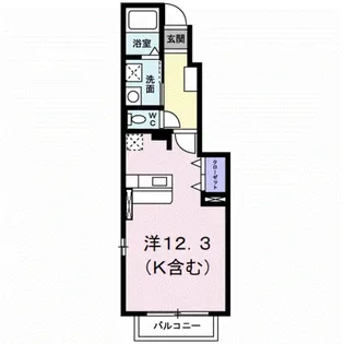 メゾンソレイユ V【1階】の間取り