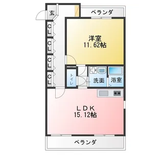 サンフローラ【5階】の間取り