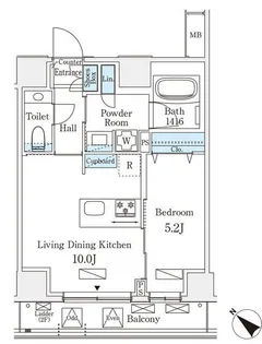 オーパスレジデンス南青山【3階】の間取り