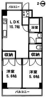 フリーダム舟入本町【9階】の間取り
