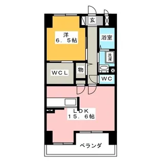 シャンテ岐阜【2階】の間取り