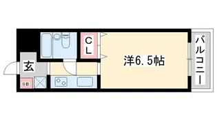 ジュネス北在家【1階】の間取り