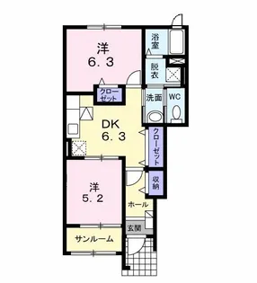 ベル・グランディアIV【1階】の間取り