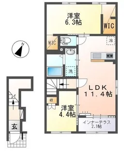 フラーゴラ(Fragola)【2階】の間取り