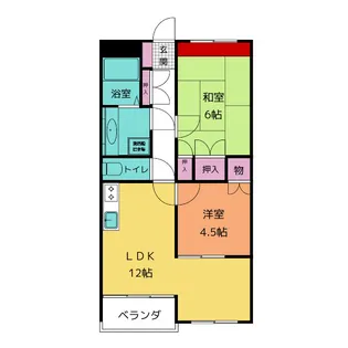 レジデンス瓦【1階】の間取り