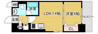 La CASA 京橋【2階】の間取り