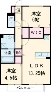 ルミエール ド エスポワールII【1階】の間取り