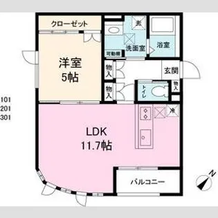 リヴィエール【1階】の間取り