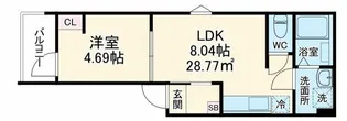 GRADUS相武台【3階】の間取り