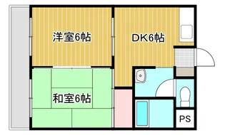 ロイヤルマンション鹿子木【2階】の間取り