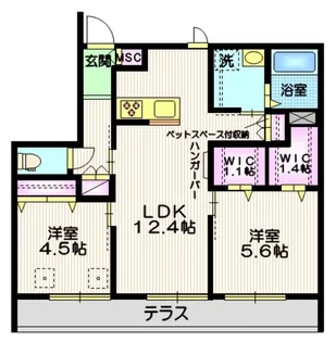 MAISON Sirius メゾンシリウス【1階】の間取り