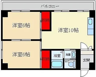 ハイクレスト光善寺【1階】の間取り