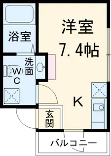 アパートメント新小岩A棟【1階】の間取り