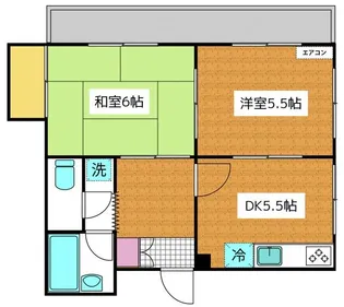 K2 FLAT【1階】の間取り