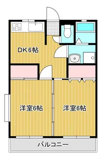 メゾン若松第一【4階】の間取り