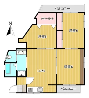 坂田ビル【4階】の間取り