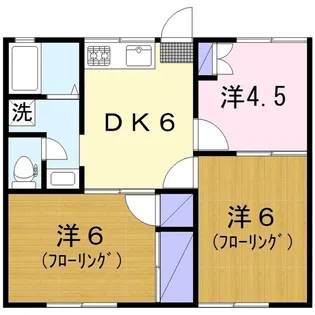 MHハイツ【1階】の間取り