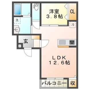 AKATSUKI RESIDENCE 久居野村【3階】の間取り