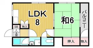マンション幸【4階】の間取り