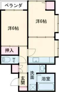 ムーンハイツマリコ9【2階】の間取り