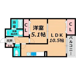 ラ プラージュ【1階】の間取り