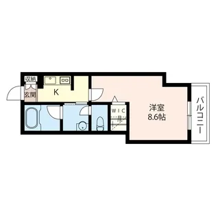 スパッシオ中野新橋【1階】の間取り