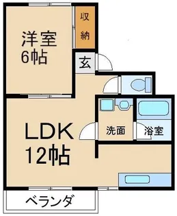 アーバンハイツ香里【2階】の間取り