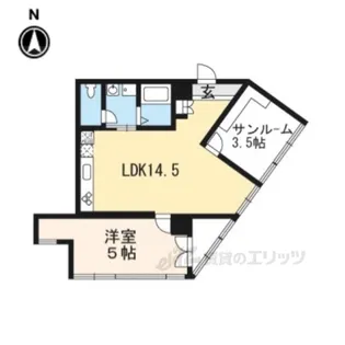 グランコルベール西院【4階】の間取り