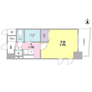クラッセ溝の口【5階】の間取り