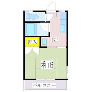 光コーポ【2階】の間取り