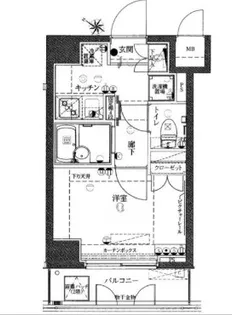 ヴェルト横濱石川町II【5階】の間取り