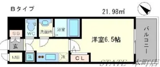 エスリード江戸堀【4階】の間取り